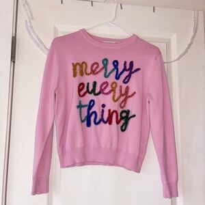 Queen of Sparkles Pink Merry Everything Sweater